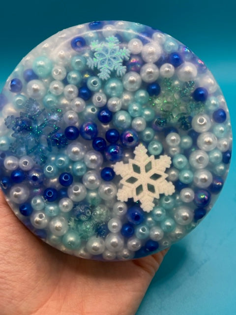 Snowflake Charm Silicone Picking Pad for Skin Picking, Dermatillomania, Picking Fidget, Picking Toy, Anxiety Relief, Fidget Picker