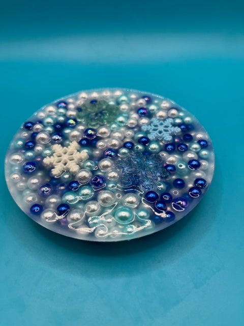Snowflake Charm Silicone Picking Pad for Skin Picking, Dermatillomania, Picking Fidget, Picking Toy, Anxiety Relief, Fidget Picker
