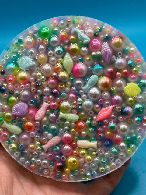 Seashell Bead Silicone Picking Pad for Skin Picking, Dermatillomania, Picking Fidget, Picking Toy, Anxiety Relief, Fidget Picker