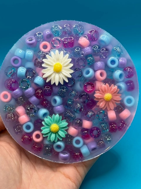 Flower Bead Silicone Picking Pad for Skin Picking, Dermatillomania, Picking Fidget, Picking Toy, Anxiety Relief, Fidget Picker