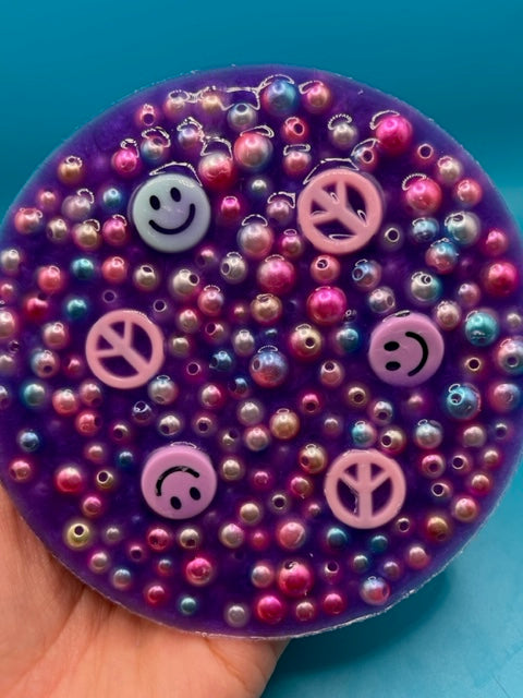 Purple Dyed Silicone Picking Pad for Skin Picking, Dermatillomania, Picking Fidget, Picking Toy, Anxiety Relief, Fidget Picker