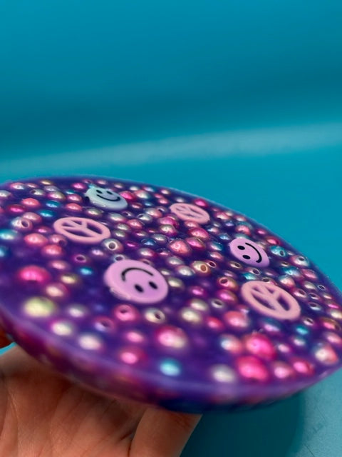 Purple Dyed Silicone Picking Pad for Skin Picking, Dermatillomania, Picking Fidget, Picking Toy, Anxiety Relief, Fidget Picker