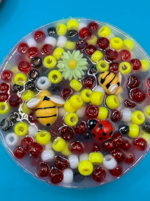 Bee and Ladybug Silicone Picking Pad for Skin Picking, Dermatillomania, Picking Fidget, Picking Toy, Anxiety Relief, Fidget Picker