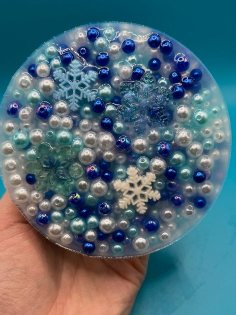 Snowflake Charm Silicone Picking Pad for Skin Picking, Dermatillomania, Picking Fidget, Picking Toy, Anxiety Relief, Fidget Picker