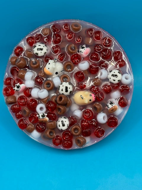 Cow Charm Silicone Picking Pad for Skin Picking, Dermatillomania, Picking Fidget, Picking Toy, Anxiety Relief, Fidget Picker