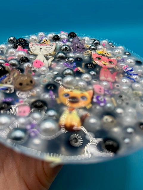Cat And Dog Charm Silicone Picking Pad for Skin Picking, Dermatillomania, Picking Fidget, Picking Toy, Anxiety Relief, Fidget Picker